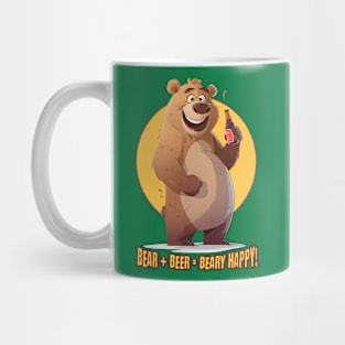 Bear + Beer = Beary Happy Drinking Bear Mug